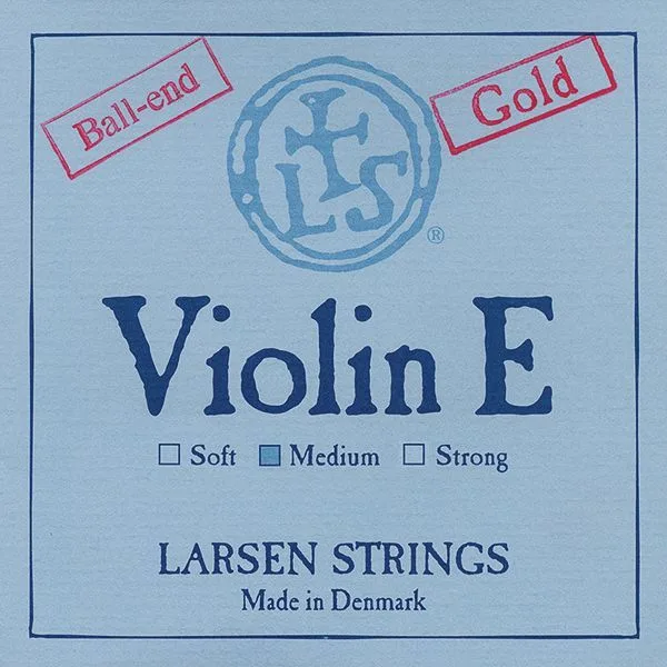 מיתר מי לכינור לרסן אוריג'ינל גולד מדיום 4/4 Larsen Original Violin - E Gold ball end (medium) SV225106