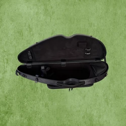 ארגז פייברגלס בצורת חצי ירח לכינור 4/4 עם תיק תווים