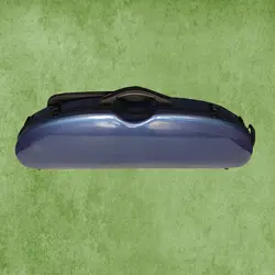 ארגז כחול חצי עגול half round לכינור 4/4 מקרבון עם תיק תווים