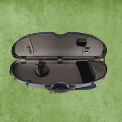 ארגז כחול חצי עגול half round לכינור 4/4 מקרבון עם תיק תווים