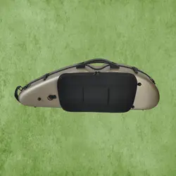 ארגז פייברגלס חצי ירח half moon לכינור 4/4 עם תיק תווים