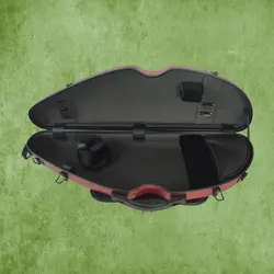 ארגז אדום חצי ירח half moon לכינור 4/4 מקרבון עם תיק תווים