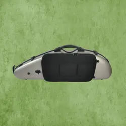 ארגז כסוף חצי ירח half moon לכינור 4/4 מקרבון עם תיק תווים