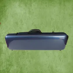 ארגז כחול מלבני לכינור 4/4 מקרבון עם תיק תווים