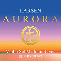 סט מיתרים לכינור לרסן אורורה מדיום סילבר 4/4 Aurora Silver medium