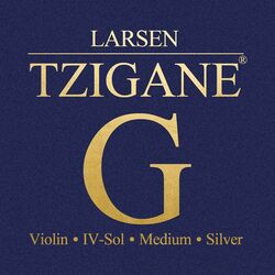 מיתר סול לכינור לרסן ציגן סילבר מדיום Larsen Tzigane Violin - G Silver (medium) SV224142