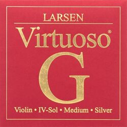 מיתר לכינור סול סילבר לרסן וירטואוזו מדיום Larsen Virtuoso Violin - G Silver (medium) SV226142