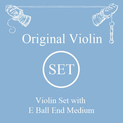 סט מיתרים לכינור לרסן אוריג'ינל מדיום 4/4 Original Violin set with E ball end medium SV225901