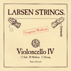 מיתר דו טונגסטן לצ'לו לרסן אוריג'ינל מדיום Larsen Original Cello - C tungsten (medium) SC333142