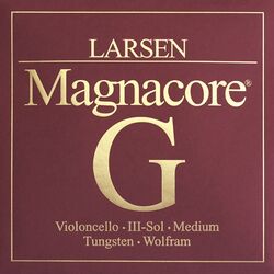 מיתר סול טונגסטן לצ'לו לרסן מגנקור מדיום Larsen Magnacore Cello - G tungsten (medium) SC334232