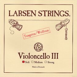 מיתר סול טונגסטן לצ'לו לרסן אוריג'ינל סופט Larsen Original Cello - G tungsten (soft) SC333131