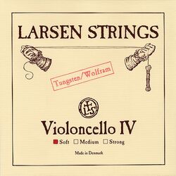 מיתר דו טונגסטן לצ'לו לרסן אוריג'ינל סופט Larsen Original Cello - C tungsten (soft) SC333141