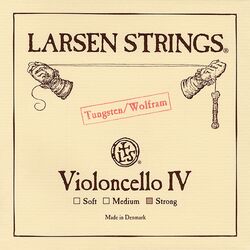 מיתר דו טונגסטן לצ'לו לרסן אוריג'ינל סטרונג Larsen Original Cello - C tungsten (strong) SC333143