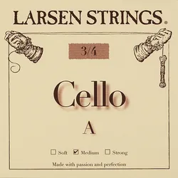 מיתר לה לצ'לו לרסן אוריג'ינל מדיום 3/4 Larsen Original Cello A (medium) SC332112