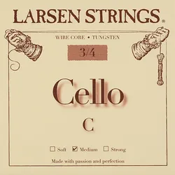 מיתר דו לצ'לו לרסן אוריג'ינל מדיום 3/4 Larsen Original Cello C (medium) SC332142