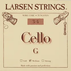 מיתר סול לצ'לו לרסן אוריג'ינל מדיום 3/4 Larsen Original Cello G (medium) SC332132