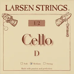 מיתר רה לצ'לו לרסן אוריג'ינל מדיום 1/2 Larsen Original Cello D (medium) SC332222