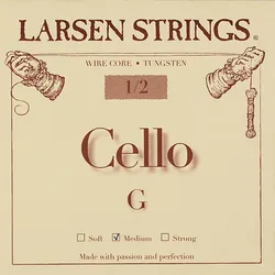 מיתר סול לצ'לו לרסן אוריג'ינל מדיום 1/2 Larsen Original Cello G (medium) SC332232