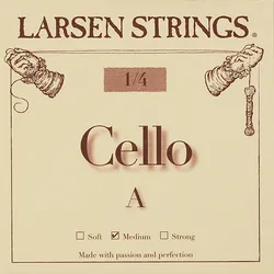 מיתר לה לצ'לו לרסן אוריג'ינל מדיום 1/4 Larsen Original Cello A (medium) SC332312