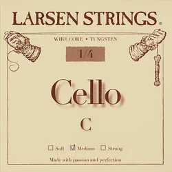 מיתר רה לצ'לו לרסן אוריג'ינל מדיום 1/4 Larsen Original Cello C (medium) SC332342