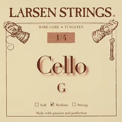 מיתר סול לצ'לו לרסן אוריג'ינל מדיום 1/4 Larsen Original Cello G (medium) SC332332