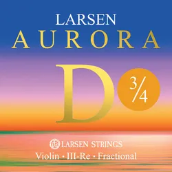 מיתר רה לרסן אורורה מידיום 3/4 Larsen Aurora Violin D (medium)