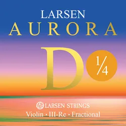 מיתר רה לרסן אורורה מידיום 1/4 Larsen Aurora Violin D (medium)