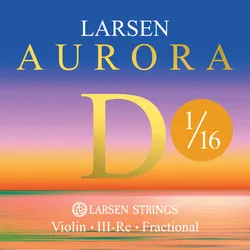מיתר רה לרסן אורורה מידיום 1/16 Larsen Aurora Violin D (medium)