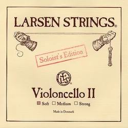 מיתר רה לצ'לו לרסן סולואיסט סופט Larsen Soloist Cello - D (soft) SC331121