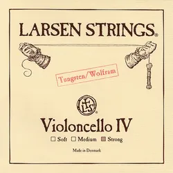 מיתר דו טונגסטן לצ'לו לרסן אוריג'ינל סטרונג Larsen Original Cello - C tungsten (strong) SC333143