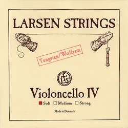 מיתר דו טונגסטן לצ'לו לרסן אוריג'ינל סופט Larsen Original Cello - C tungsten (soft) SC333141