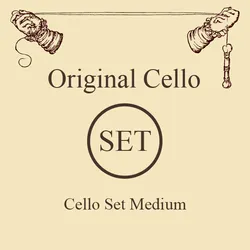 סט מיתרים לצ'לו לרסן אוריג'ינאל מדיום Larsen Original Cello - full set (medium)