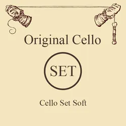 סט מיתרים לצ'לו לרסן אוריג'ינאל סופט Larsen Original Cello - full set (soft)