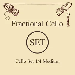 סט מיתרים לצ'לו לרסן אוריג'ינאל מדיום 1/4 Fractional Cello Set Medium
