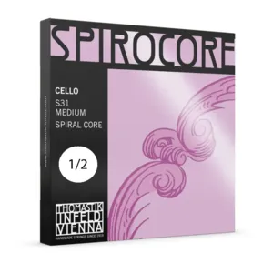 סט מיתרים לצ'לו ספירוקור 1/2 Thomastik Spirocore Cello medium, heavy, light S789