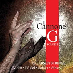 מיתר סול לרסן יל קנונה סולואיסט סילבר Larsen Il Cannone Violin - G Silver (soloist)