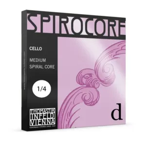 מיתר רה לצ'לו טומסטיק ספירוקור 1/4 Thomastik Spirocore Cello D