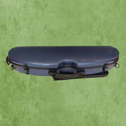 ארגז כחול חצי עגול half round לכינור 4/4 מקרבון עם תיק תווים