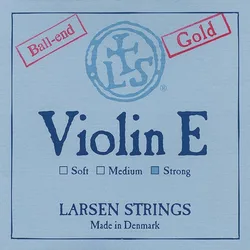 מיתר מי לכינור לרסן אוריג'ינל גולד סטרונג 4/4 Larsen Original Violin - E Gold ball end (strong) SV225107